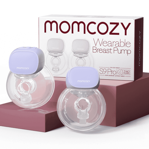 Momcozy S9 Pro Wearable Breast Pump Hands Free, Mom Cozy Electric Portable Breast Pump 24mm Purple