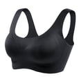 thumbnail image 1 of Momcozy Seamless Bras, Wireless Soft Daily Bra, Leisure Invisible Full-Coverage Bra, Black L, 1 of 10