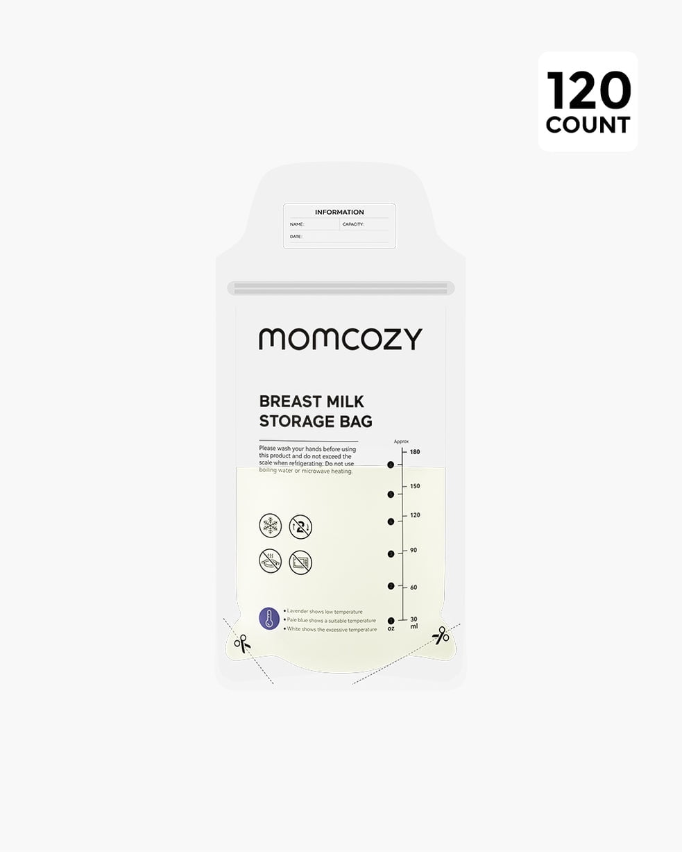 Momcozy TempSensing Discoloration Breastmilk Storage Bags, 6oz, 120