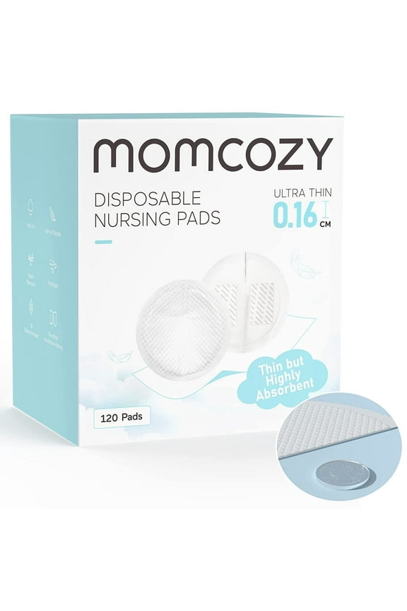 Ultra-Thin Disposable Nursing Pads for Breastfeeding 120Count, Ultra-Absorbent, Breathable