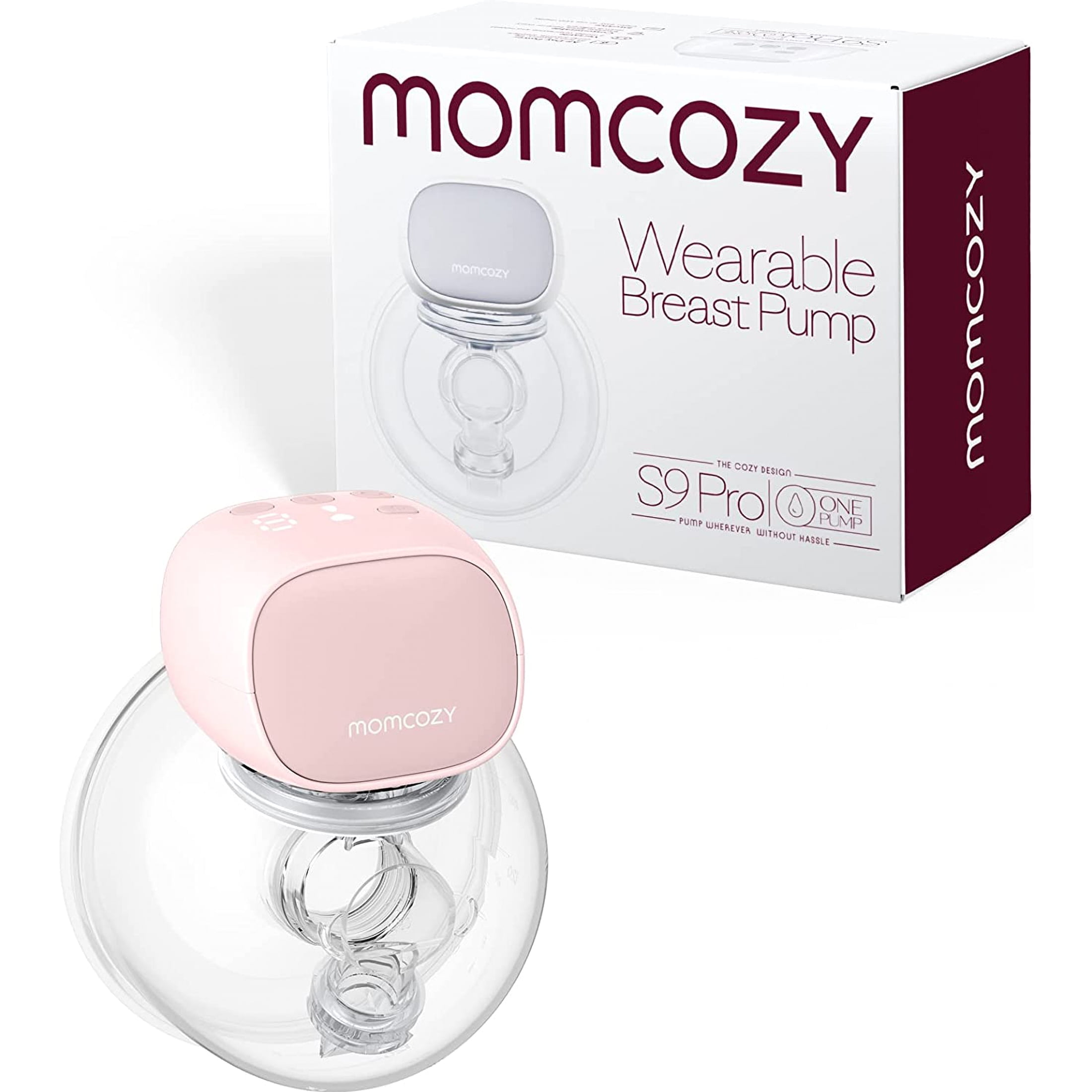 Momcozy S9 Pro Wearable Electric Breast Pump 2 Pack Gray - 2 Modes & 9  Levels