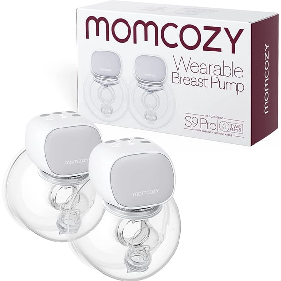 Momcozy Wearable Breast Pump S9 Pro, Hands Free Electric Breast Pump 24mm Gray