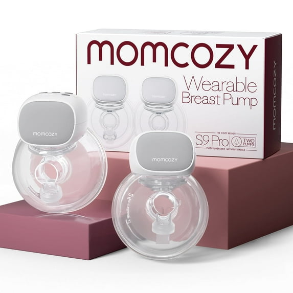 Momcozy Wearable Breast Pump S9 Pro, Hands Free Electric Breast Pump 24mm Gray