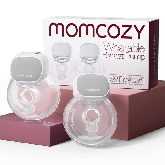Momcozy Wearable Breast Pump S9 Pro, Hands Free Electric Breast Pump 24mm Gray