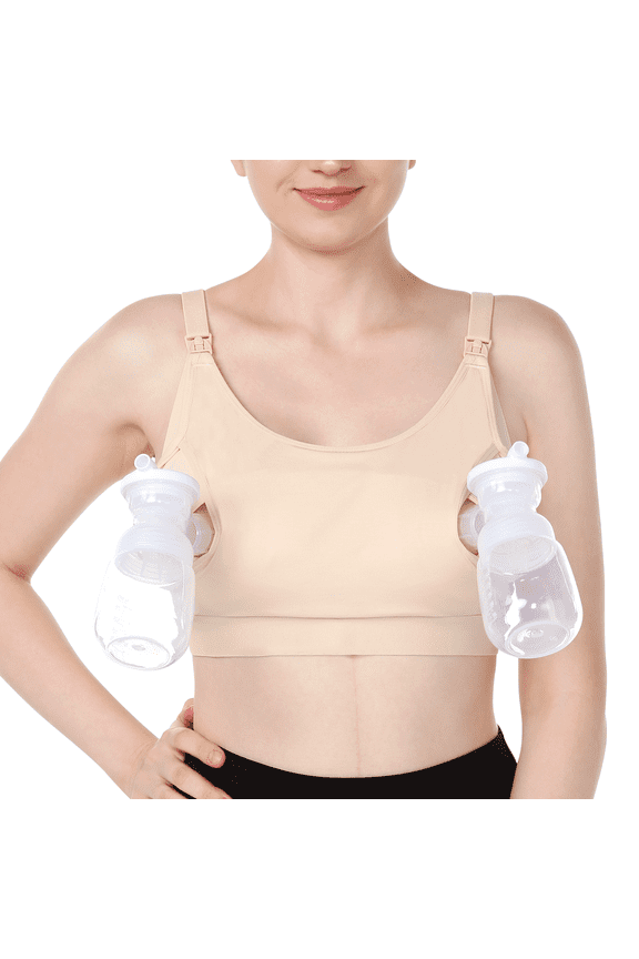 Women's Maternity Hands-Free Pumping and Nursing Bra, Sizes XS-2XL