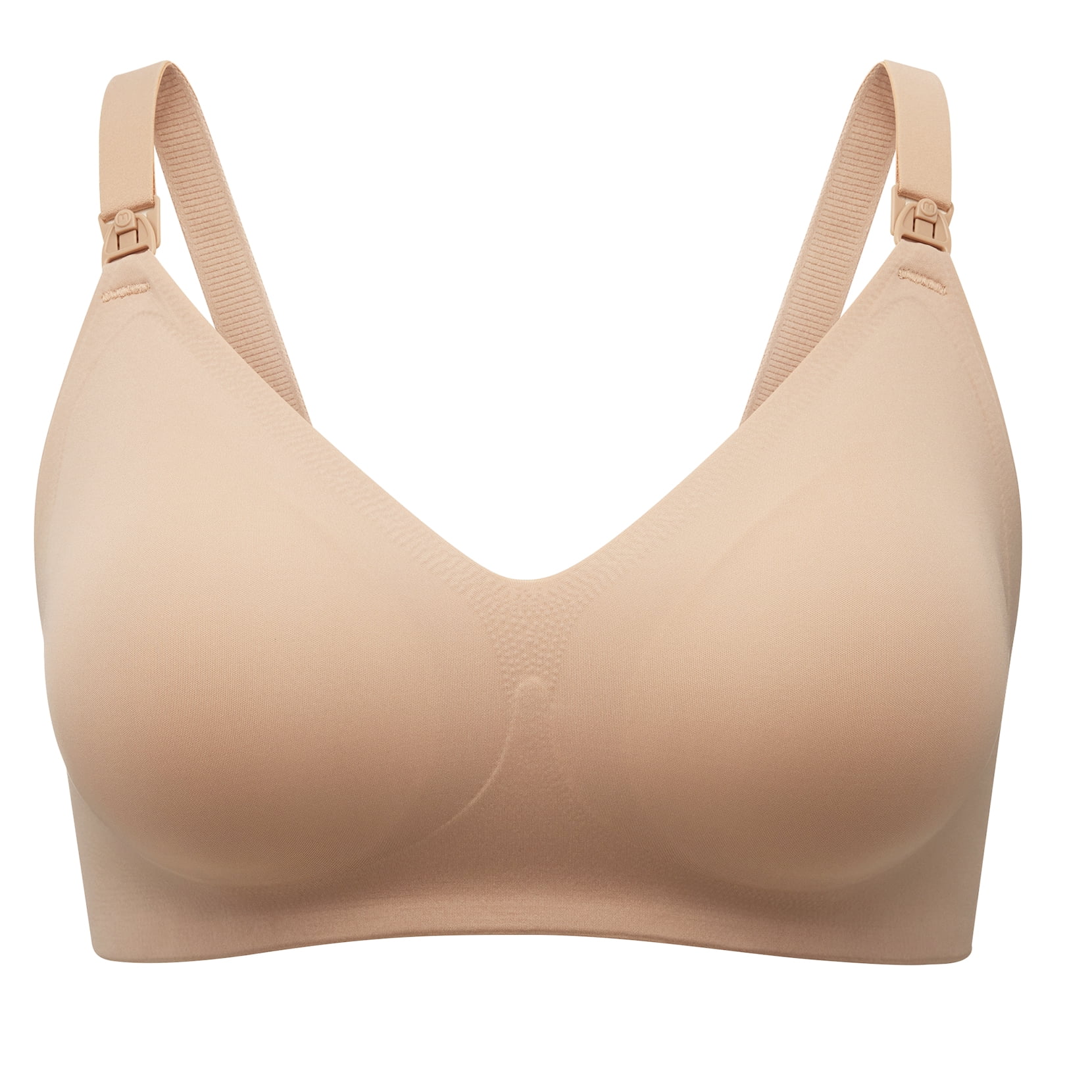 Momcozy Women's Maternity Seamless Ultra Comfort Hands-Free Pumping and Nursing Bra, Sizes S-3XL