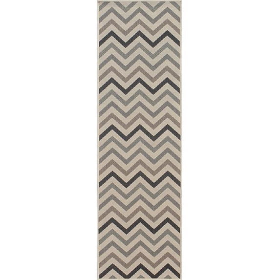 Momeni 26756 Baja Egyptian Machine Made Rug- Sage - 2 ft. 3 in. x 7 ft. 6 in.
