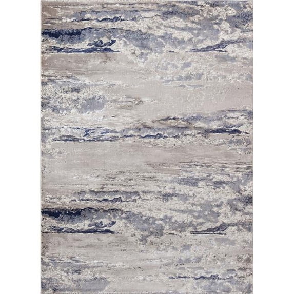 Momeni Abstract Contemporary Area Rugs, Blue