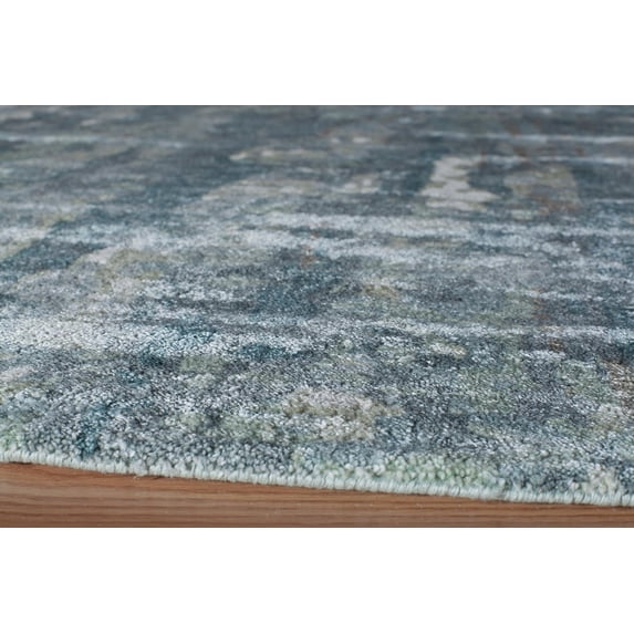 Momeni Abstract Modern Area Rugs, Blue/Grey,3 ft. 6 in. x 5 ft. 6 in.