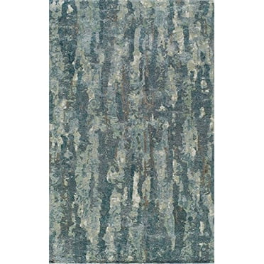 Momeni Abstract Modern Area Rugs, Blue/Grey,3 ft. 6 in. x 5 ft. 6 in.