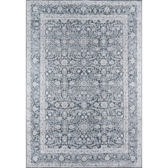 Momeni Afshar Floral and Oriental Traditional Area Rugs, Gray,2' X 3'