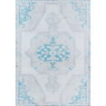 thumbnail image 1 of Momeni Afshar Machine Made Polyester Grey Runner 2'3" X 7'6", 1 of 4