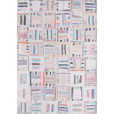 Momeni Contemporary Rectangle Area Rug, Multi, 5' X 7'6"