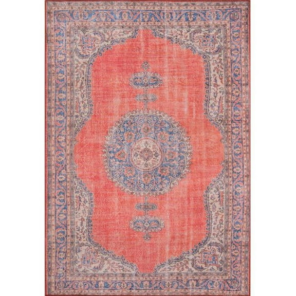 Momeni Afshar Polyester Machine Made Red Area Rug 3' X 5'