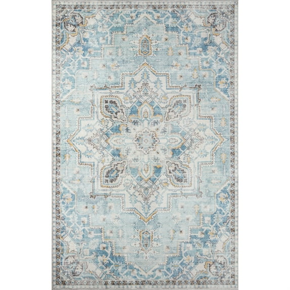 Momeni Afshar Polyester Medallion Area Rug 3' X 5' - Rectangle