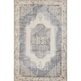 thumbnail image 1 of Momeni Afshar Polyester Medallion Denim Area Rug 2' X 3', 1 of 7