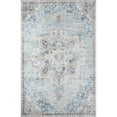 thumbnail image 1 of Momeni Afshar Polyester Medallion Light Blue Area Rug 10' X 14', 1 of 6