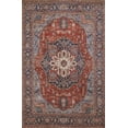 thumbnail image 1 of Momeni Afshar Polyester Medallion Red Area Rug 3' X 5', 1 of 7