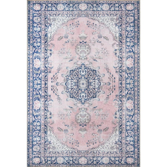 Momeni Afshar Polyester Pink Area Rug 5' X 7'6"