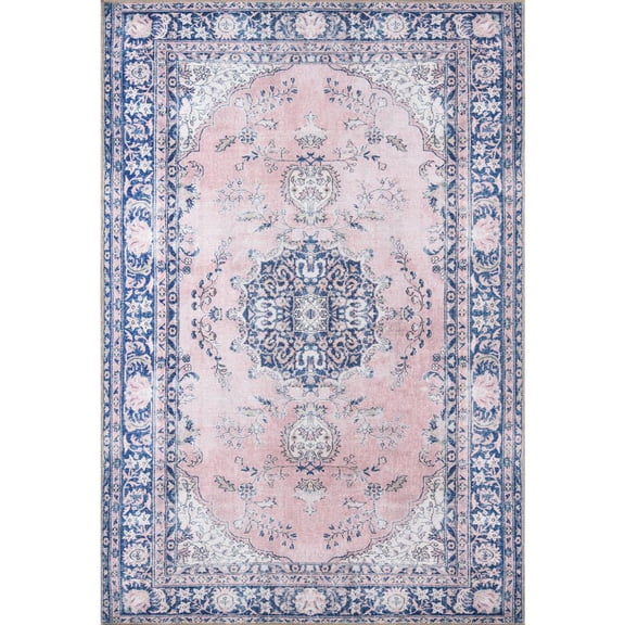 Momeni Afshar Polyester Pink Area Rug 7'6" X 9'6"
