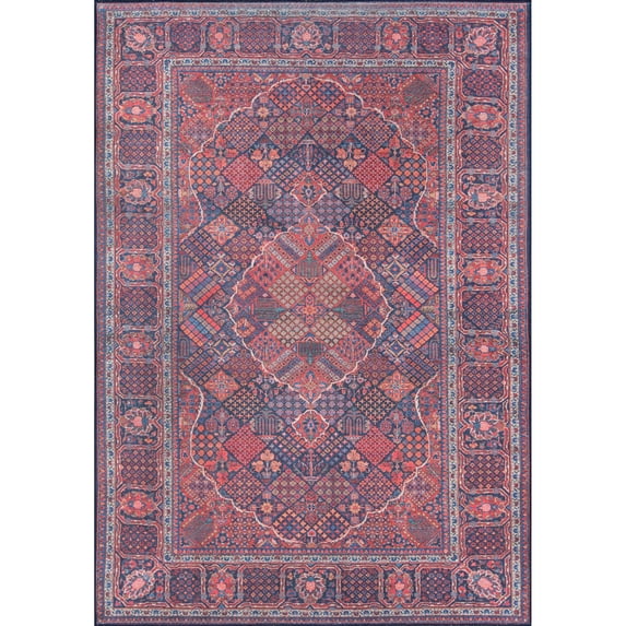 Momeni Afshar Polyester Machine Made Navy Area Rug 3' X 5'