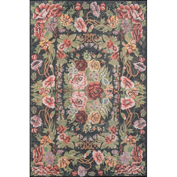 Momeni Afshar Southwestern Flowers Traditional Area Rugs, Multi-color