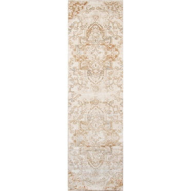 Momeni Amelia Polypropylene and Polyester Machine Made Beige Runner 2'3" X 7'6"