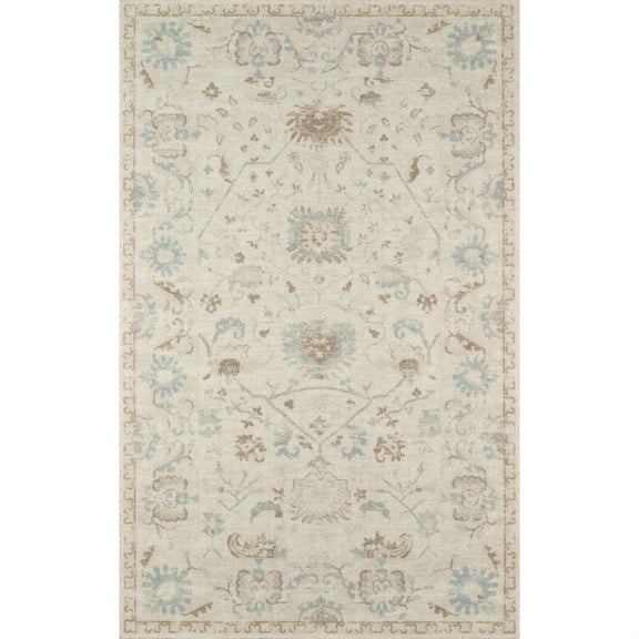 Momeni Anatolia Wool and Nylon Machine Made Beige Area Rug 2' X 3'