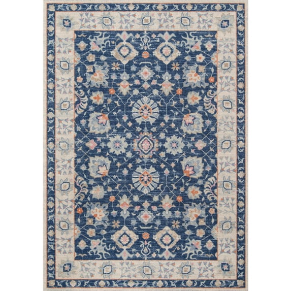Momeni Anatolia Machine Made Wool and NylonNavy Runner 2'3" X 7'6"