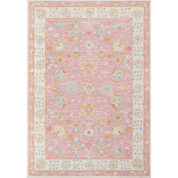 Momeni Anatolia Machine Made Wool and NylonPink Area Rug 3'3" X 5'