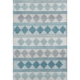 thumbnail image 1 of Momeni Andes Hand Woven Wool and Viscose Blue Area Rug 2' X 3', 1 of 4