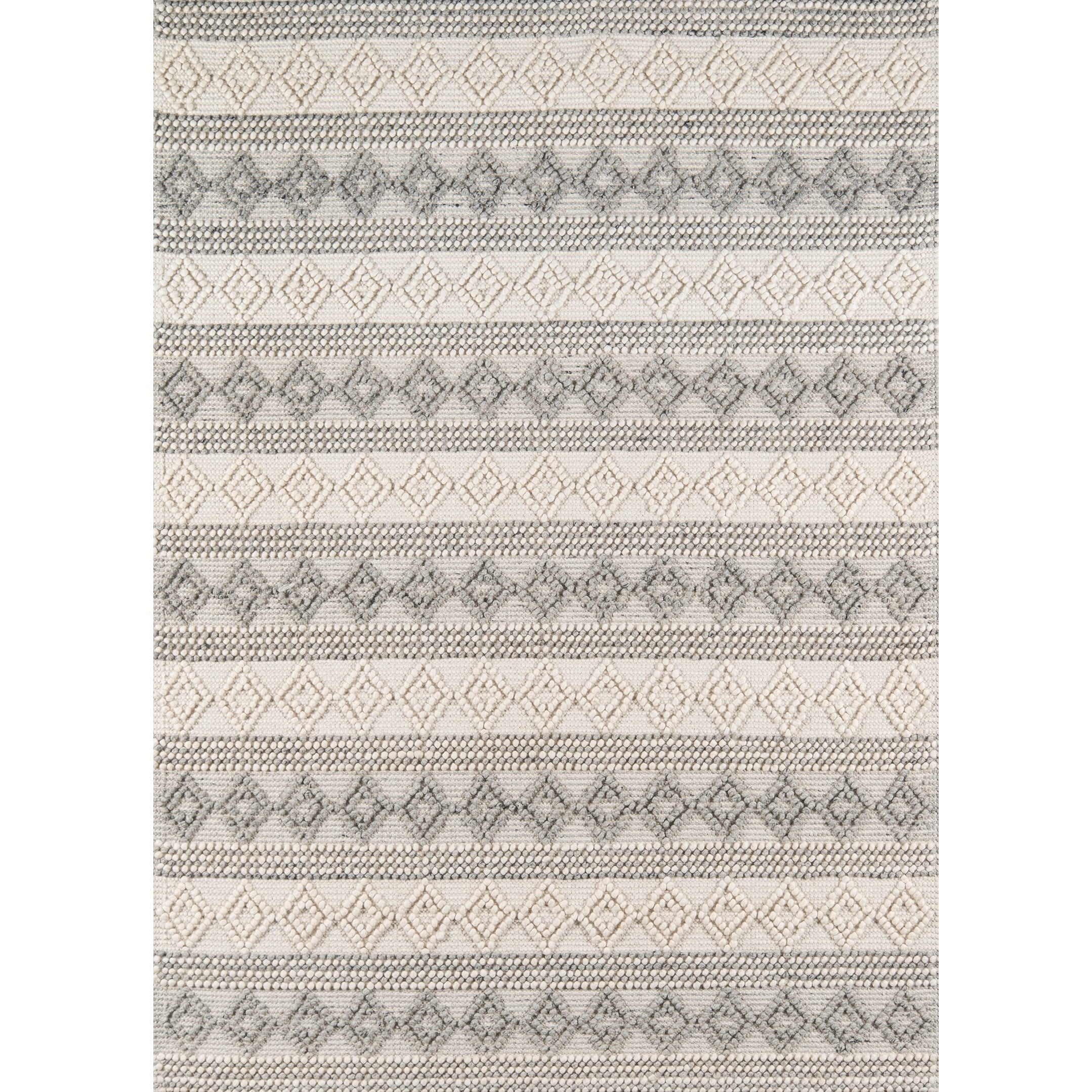 Momeni Andes Hand Woven Wool and Viscose Contemporary Geometric Area