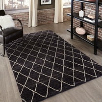 Momeni Geometric & Abstract Transitional Area Rugs, Black