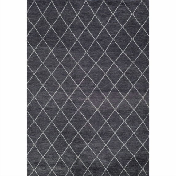 Momeni Atlas Wool Hand Knotted Charcoal Area Rug 8' X 11'
