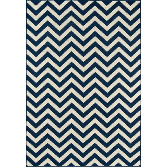 Momeni Baja 1'8" X 3'7" Transitional Rug in Navy