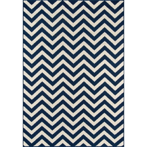 Momeni Baja BAJ-9 Chevron Navy 1'8" X 3'7"