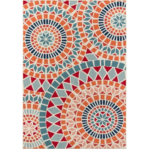 Momeni Baja BAJ24 Multi Mosaic 6'7" X 9'6"