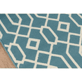 thumbnail image 1 of Momeni Rugs , Baja Collection Contemporary Indoor & Outdoor Area Rug, Easy to Clean, UV protected & Fade Resistant, 6'7" x 9'6", Blue, 1 of 4