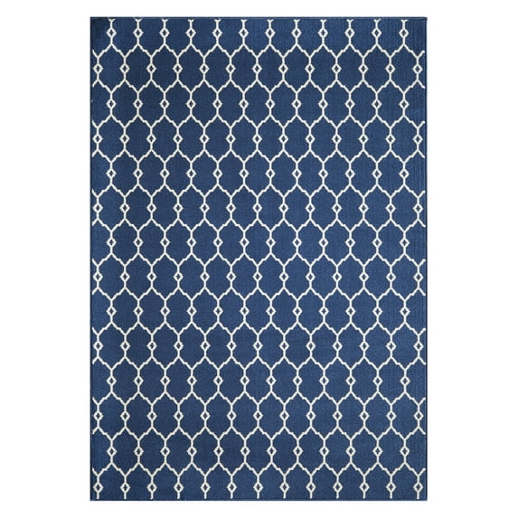 Momeni Baja 1'8" X 3'7" Transitional Rug in Navy
