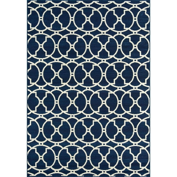 Momeni Baja 8'6" X 13' Transitional Rug in Navy