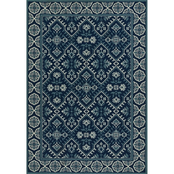 Momeni Baja Navy Indoor Outdoor Rug 1'8" X 3'7"