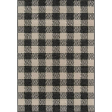 Momeni Baja Polypropylene Machine Made Indoor Outdoor Rug Charcoal