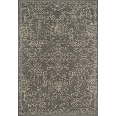 Momeni Baja Polypropylene Machine Made Indoor Outdoor Rug Grey