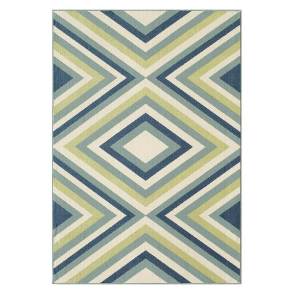 Momeni Baja Zig Zag Multi Indoor Outdoor Rug 2'3" X 7'6" Runner