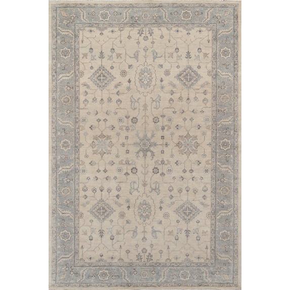 Momeni Banaras Hand Knotted Wool Beige Area Rug 2' X 3'