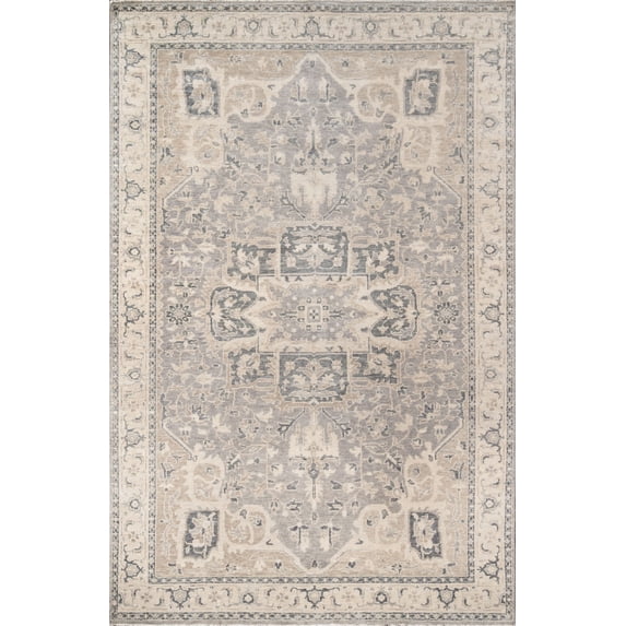 Momeni Banaras Area Rug, Grey, 9'6" X 13'6"