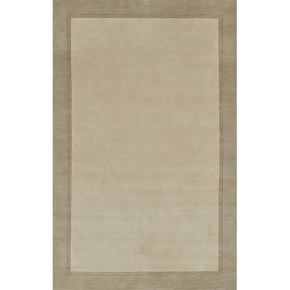 Momeni Beckton Hand Loomed Wool Taupe Area Rug 5' X 8'