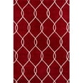 thumbnail image 1 of Momeni  Bliss Hand Tufted Polyester Contemporary Geometric Area Rug Red 2' x 3' 2' x 3' Indoor, Handmade Ivory Rectangle, 1 of 5