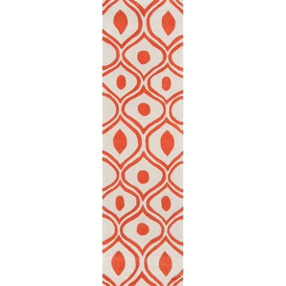 Momeni Bliss 2'3" X 8' Contemporary Hand Tufted Runner Rug in Orange