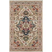 Momeni Blue Lenox Rugs in Rectangle Shape - Big Ivory 5 x 75 5 x 8 Indoor Blue Rectangle
